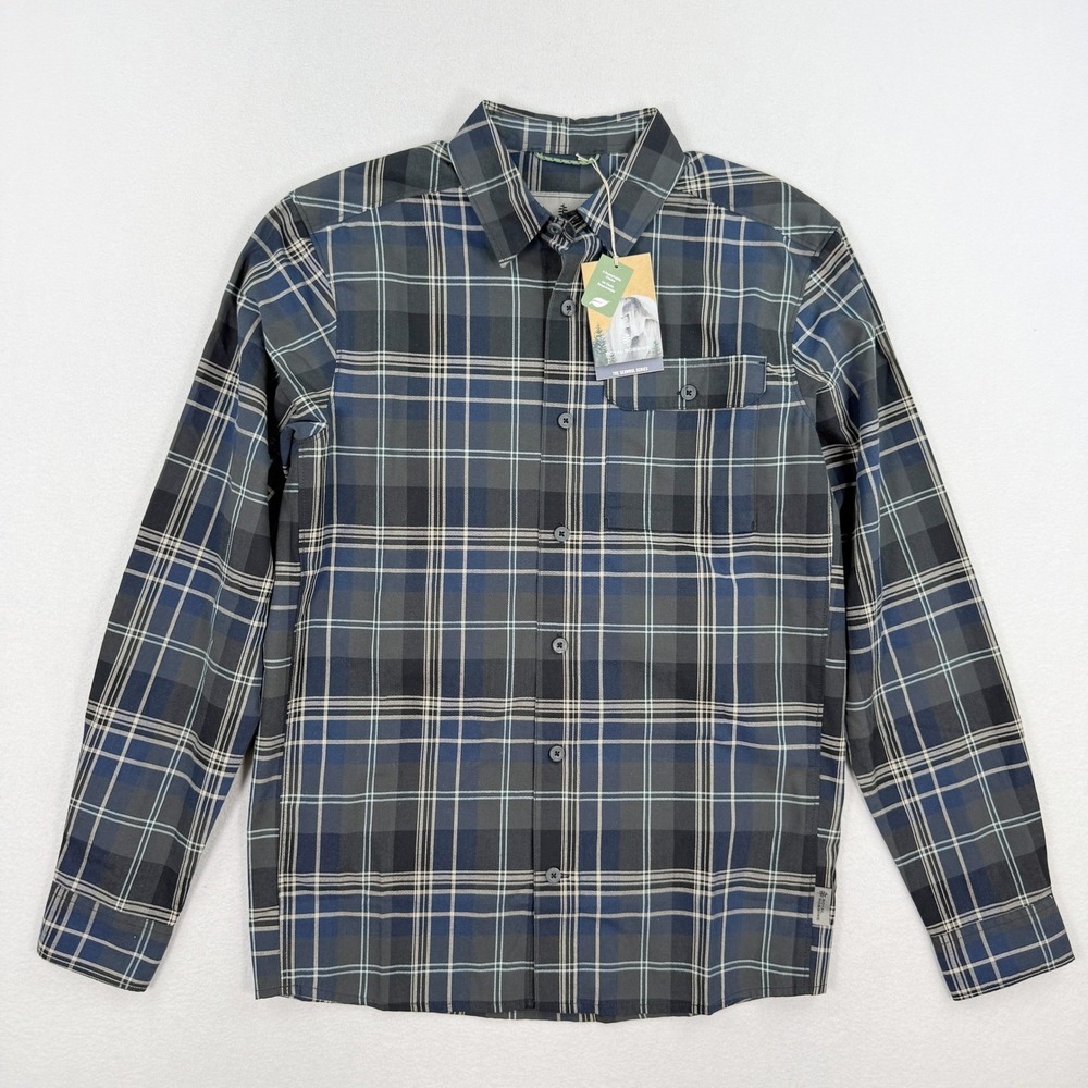 Royal Robbins Westlands Plaid Long Sleeve Size S Mens‎ Plaid Seawool NEW